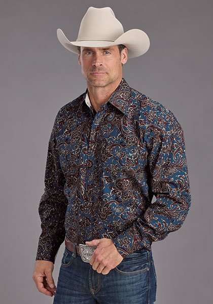 Classic Fit Paisley Shirt from Stetson