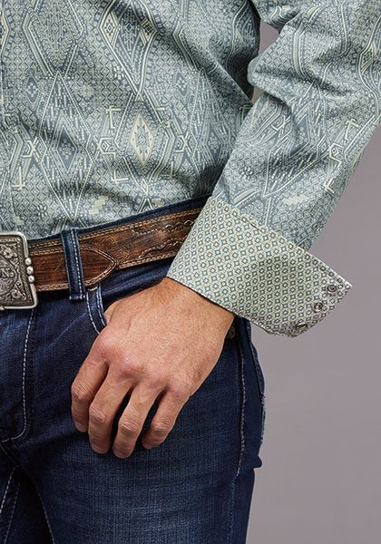 Snap Front Print Shirt from Stetson