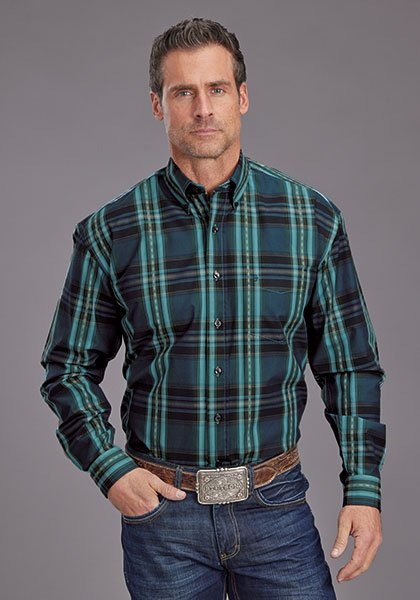 Classic Fit Plaid Shirt from Stetson