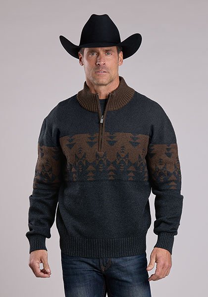 Southwest Styled 1/4 Zip Sweater from Stetson