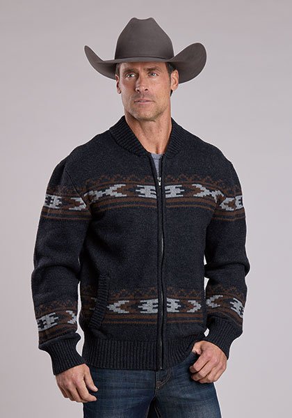 Southwest Styled Full Zip Sweater from Stetson