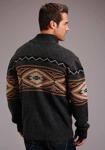 Aztec Sweater Knit Cardigan from Stetson