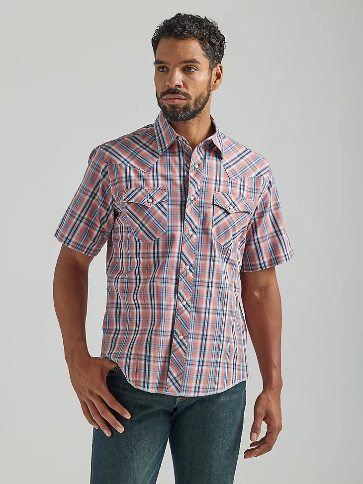 Western Fashion Snap Short Sleeve Woven from Wrangler