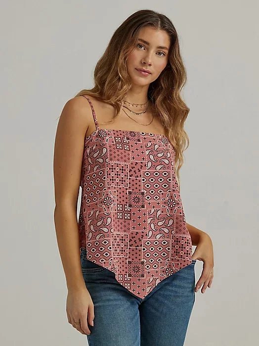 Paisley Bandana Tie Tank from Wrangler - High Call Outfitters