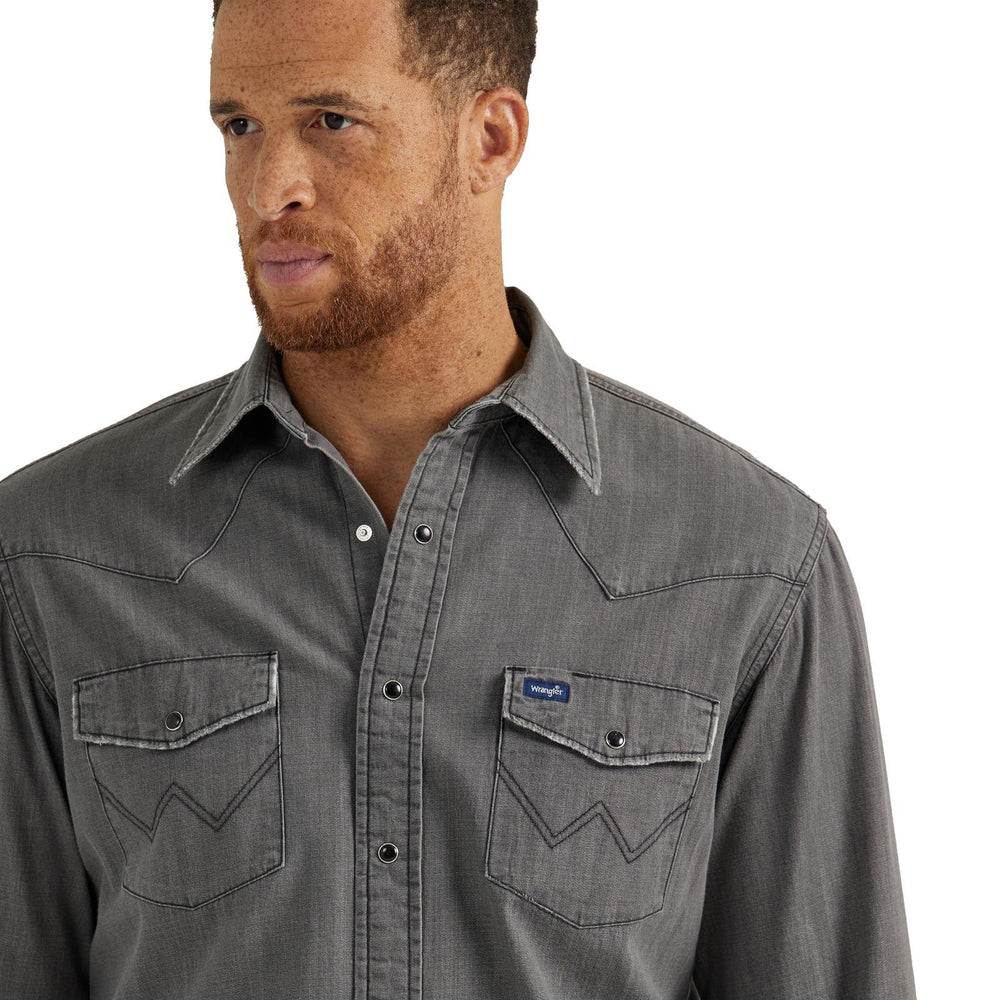 Vintage Retro Denim Shirt from Wrangler - High Call Outfitters