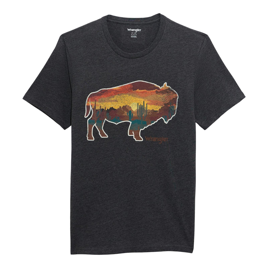 Where the Buffalo Roam Tee from Wrangler - High Call Outfitters