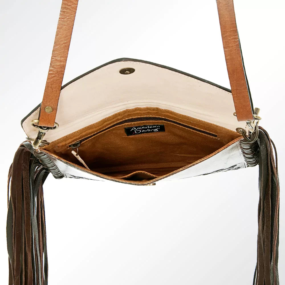 Fringe & Tooled Envelope Crossbody from American Darling