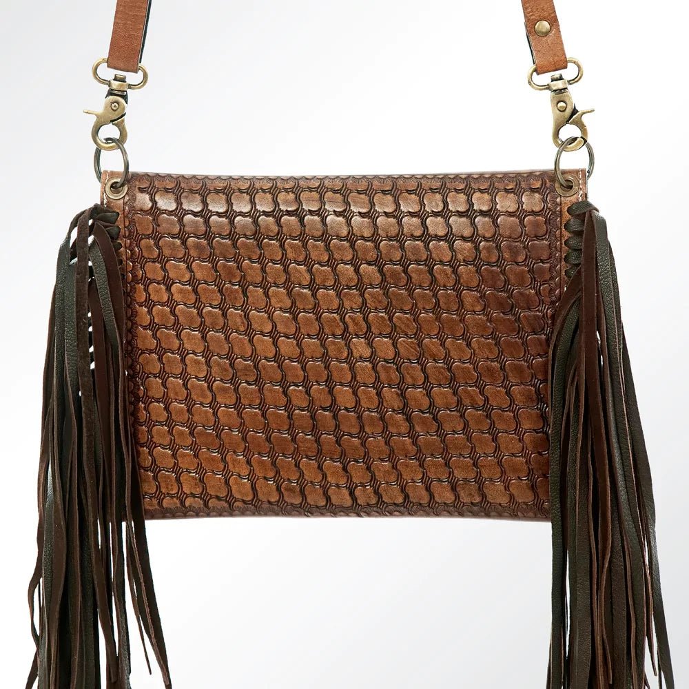 Fringe & Tooled Envelope Crossbody from American Darling - High Call Outfitters
