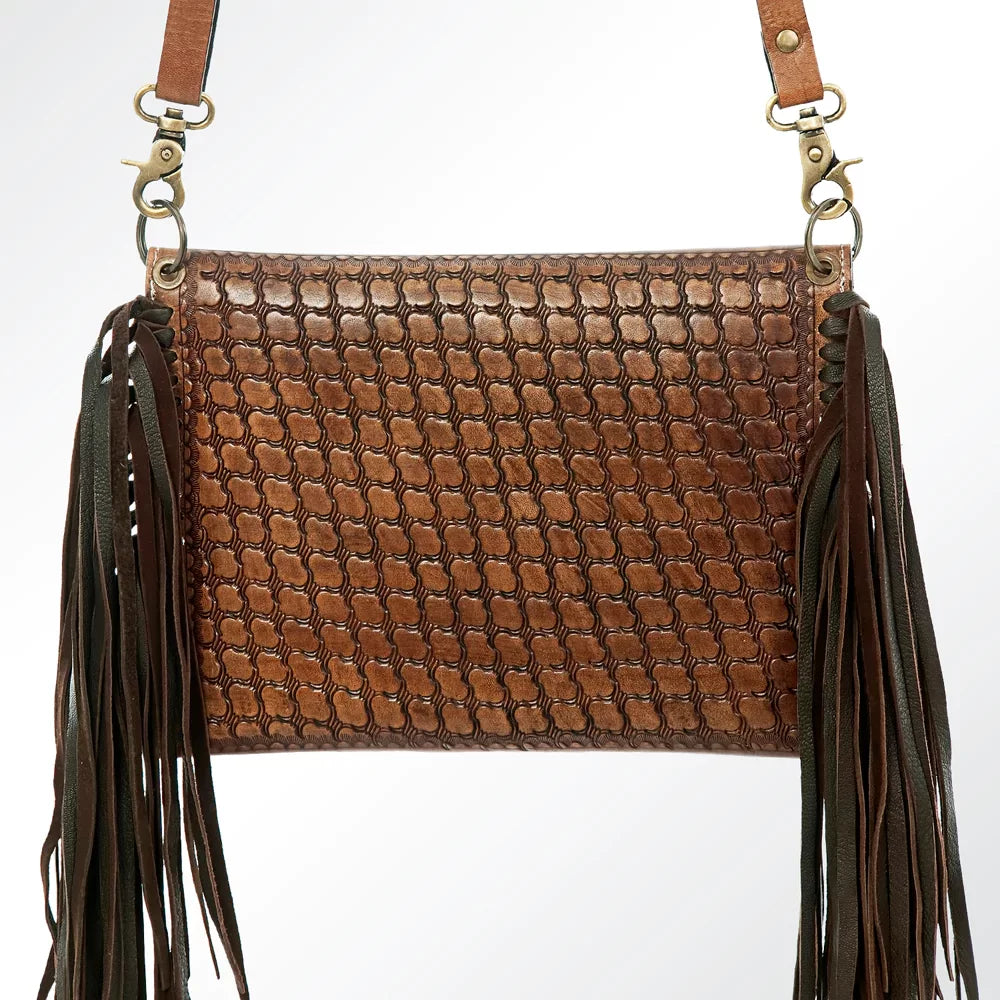 Fringe & Tooled Envelope Crossbody from American Darling