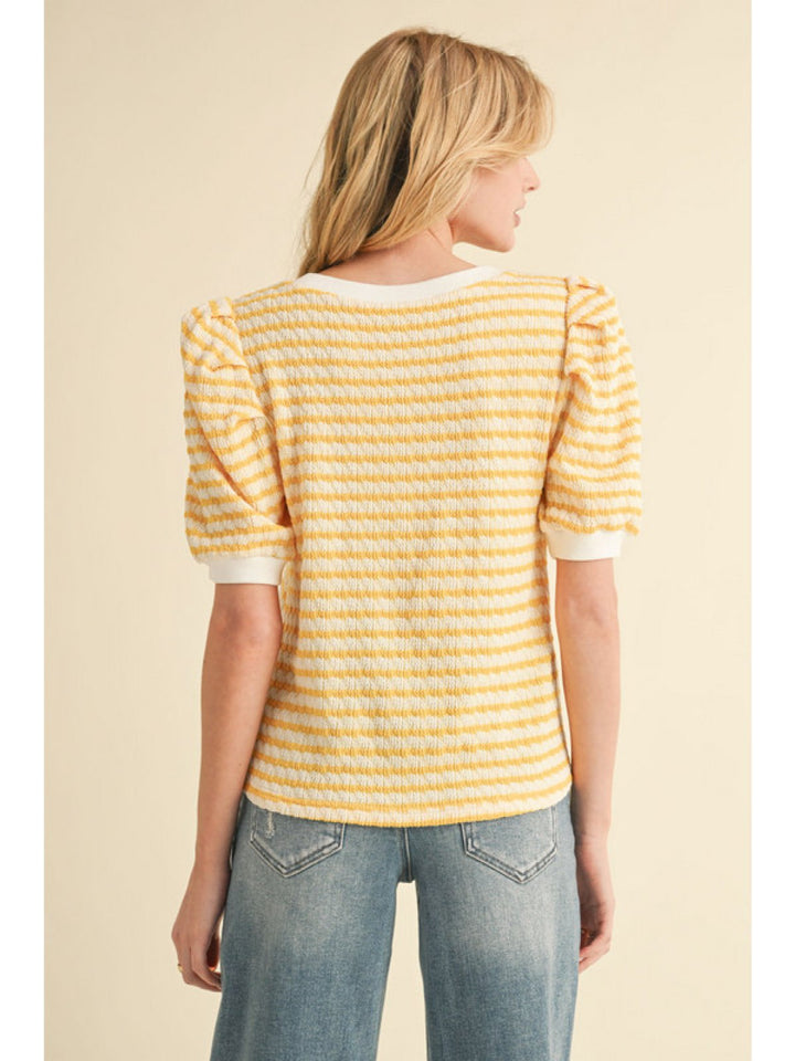 Textured Stripe Top