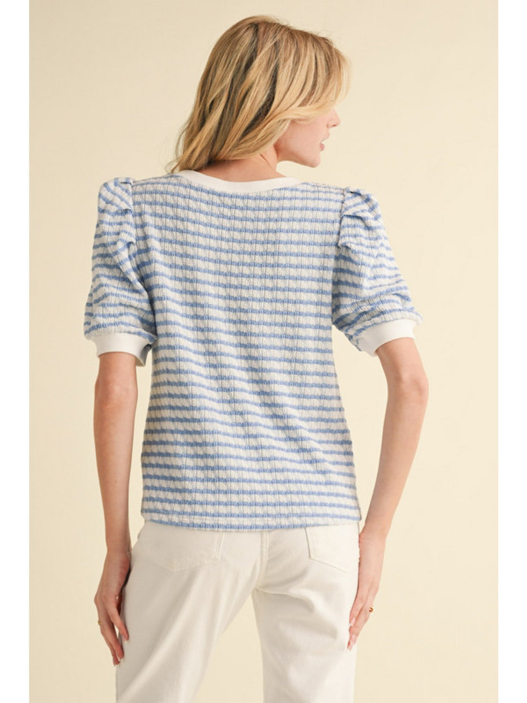Textured Stripe Top