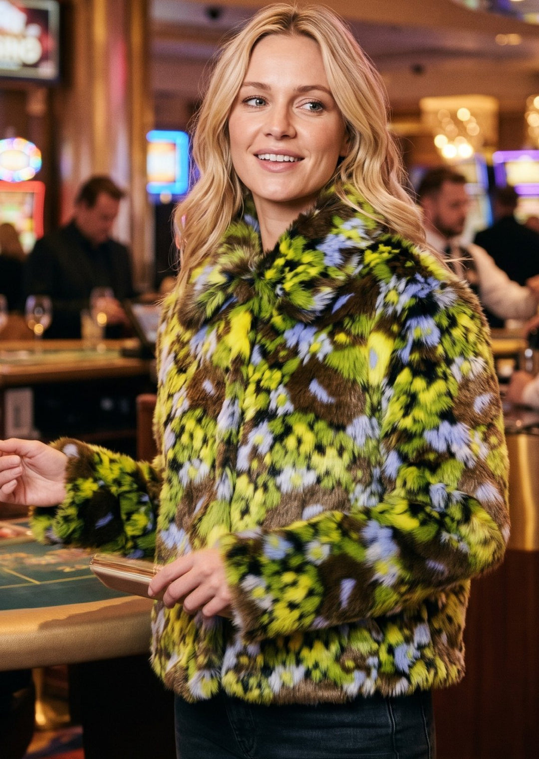Floral Faux Fur Jacket from Ivy Jane - High Call Outfitters