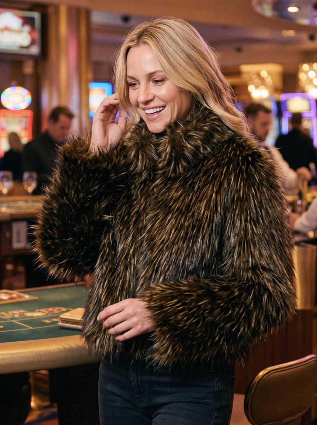 Rock Star Faux Fur Jacket from Ivy Jane - High Call Outfitters