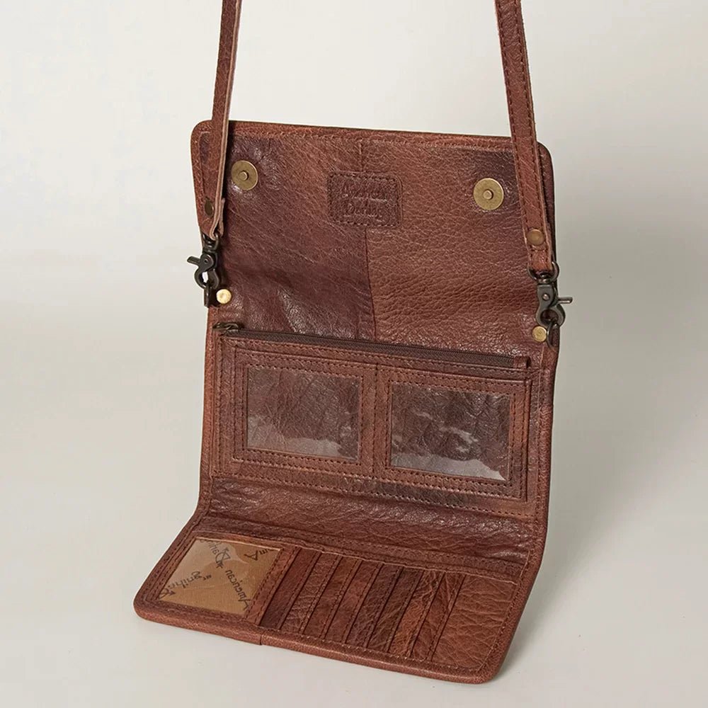 Hair On Tooled Wallet from American Darling - High Call Outfitters