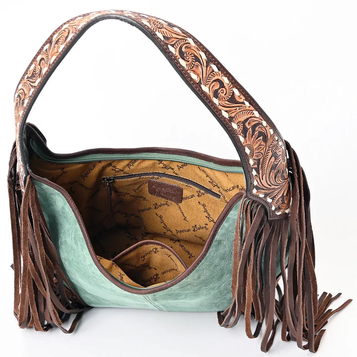 Turquoise Suede Hobo Handbag from American Darling