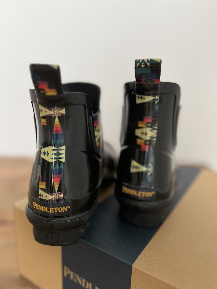 Chelsea Black Patent Rain Boot from Pendleton