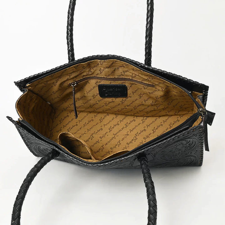 Classic Tooled Whipstitch Trimmed Handbag from American Darling