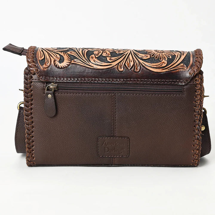 Floral Tooled Flap Crossbody from American Darling