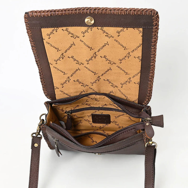 Floral Tooled Flap Crossbody from American Darling