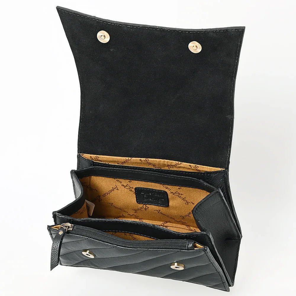 Quilted Tooled Foldover Handbag from American Darling - High Call Outfitters