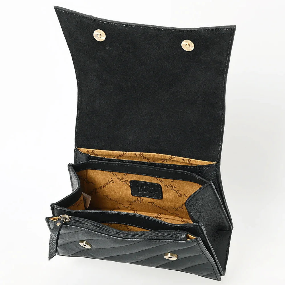 Quilted Tooled Foldover Handbag from American Darling