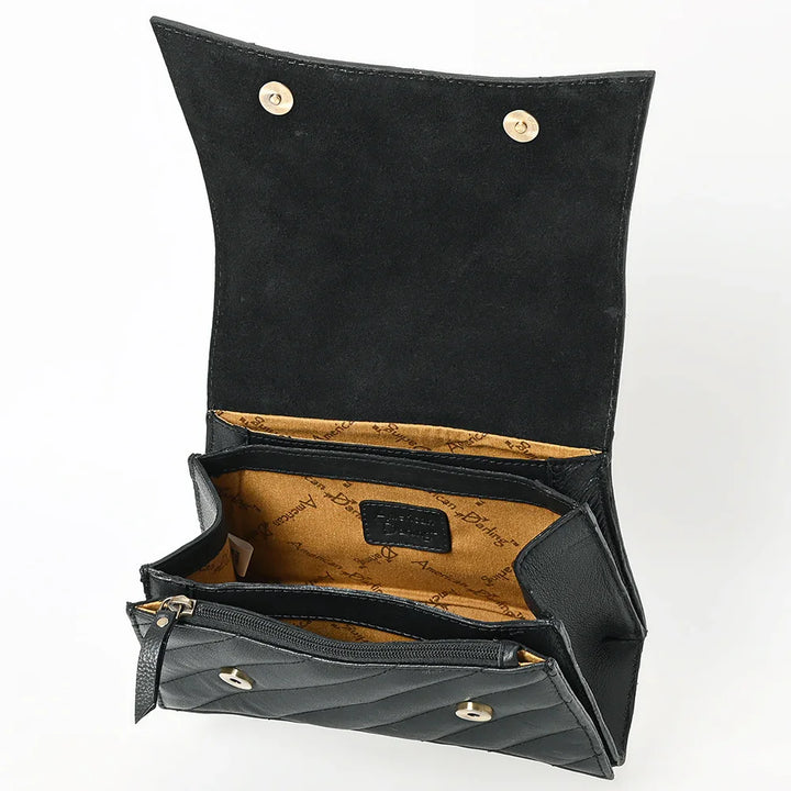 Quilted Tooled Foldover Handbag from American Darling