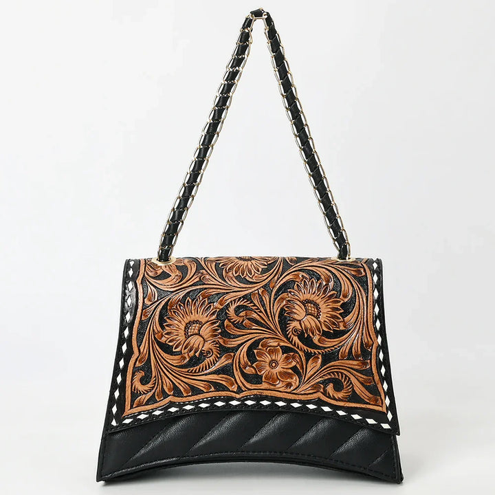 Quilted Tooled Foldover Handbag from American Darling
