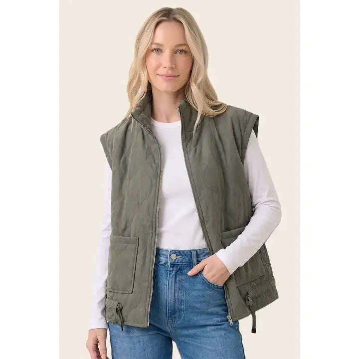 Quilted Oversize Puffer Vest