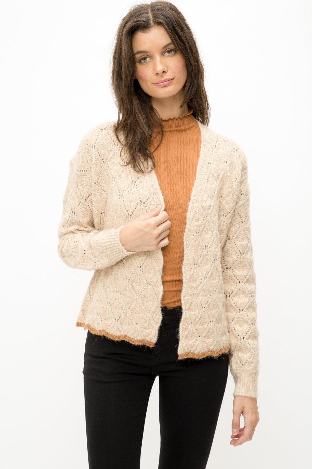 Lettuce Merrow Open Cardigan from Mystree