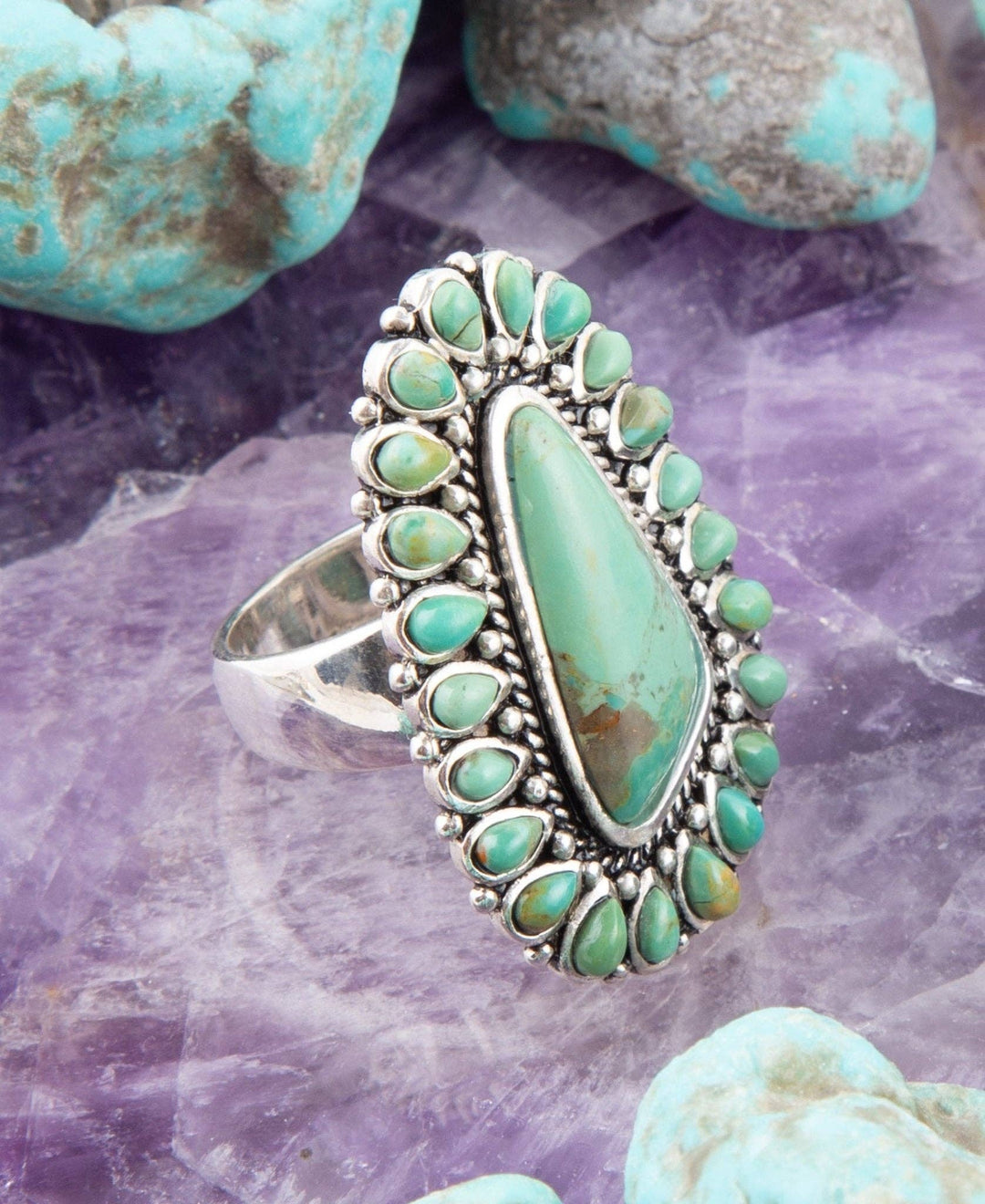 Sedona Turquoise and Sterling Silver Ring from Barse