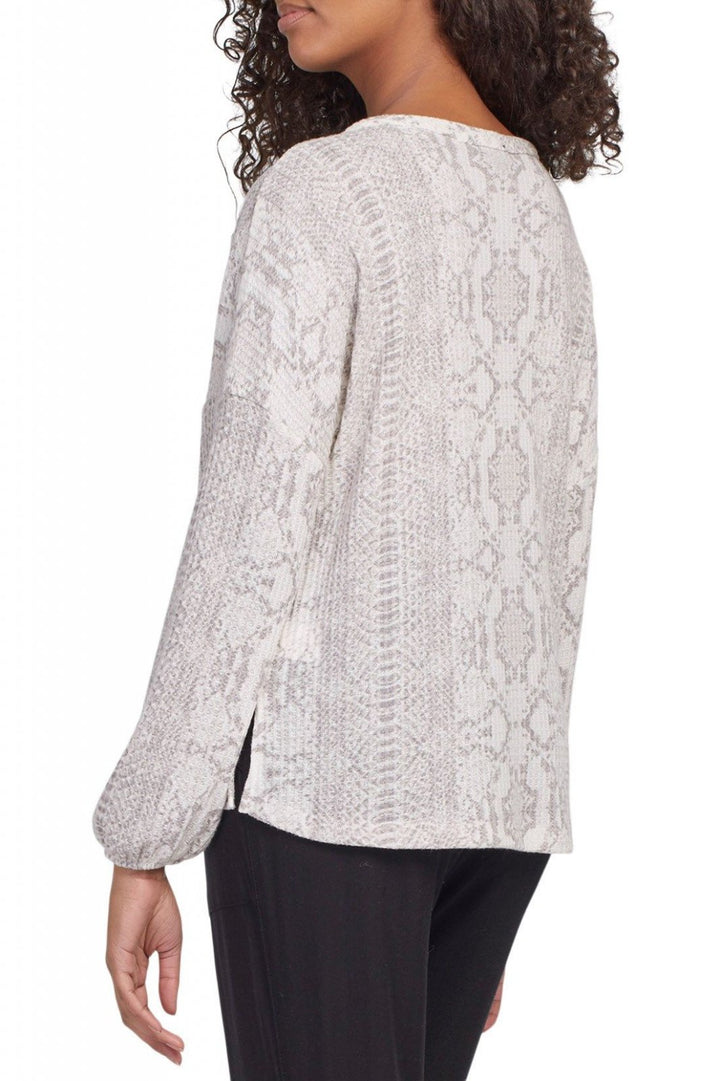 Long Sleeve Henley Styled Top from Tribal