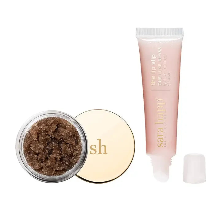 Let's Glow Lip Scrub & Shine Kit from Sara Happ