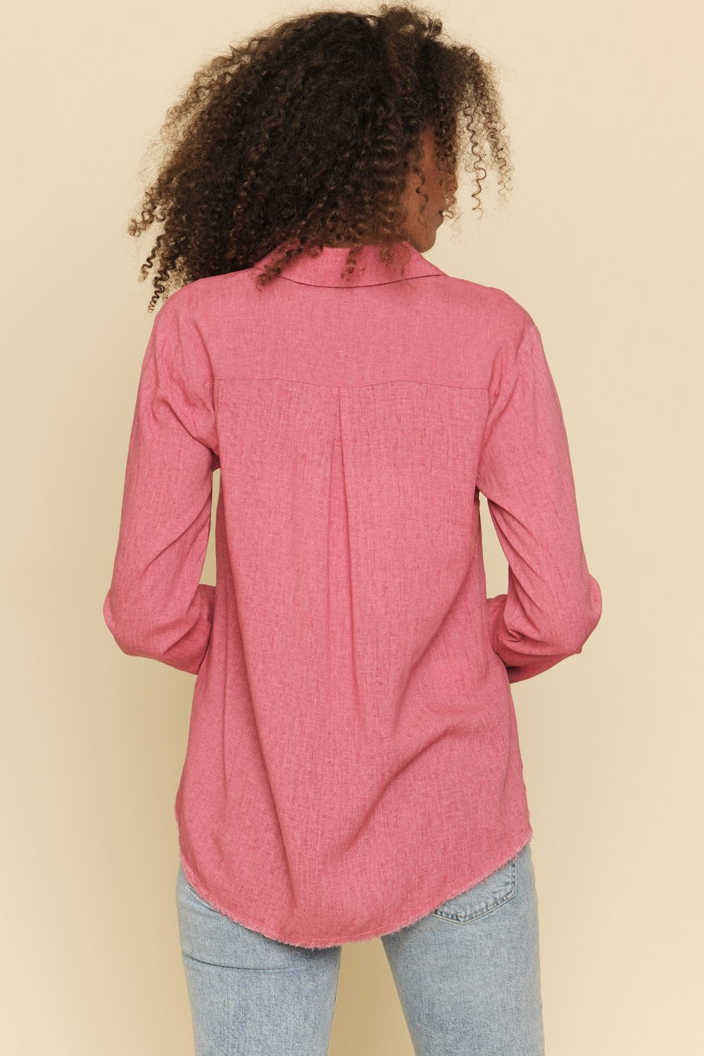 Linen Blend Top from Mystree