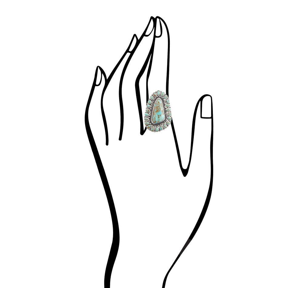 Sedona Turquoise and Sterling Silver Ring from Barse - High Call Outfitters