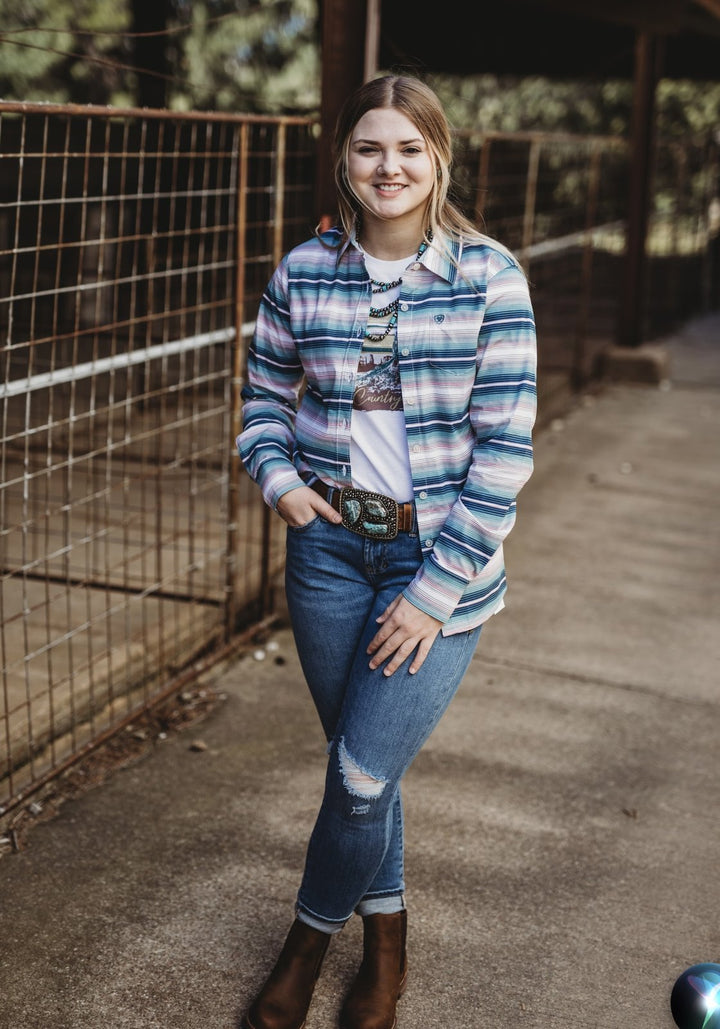 Downstream Kirby Stretch Long Sleeve Shirt from Ariat - High Call Outfitters