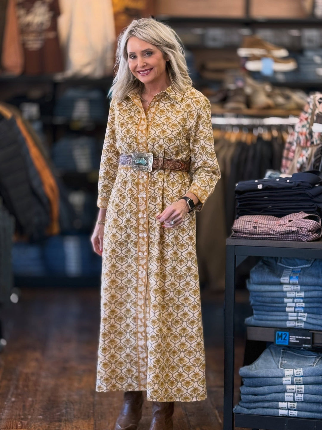 Double Button Shirtdress from Uncle Frank - High Call Outfitters