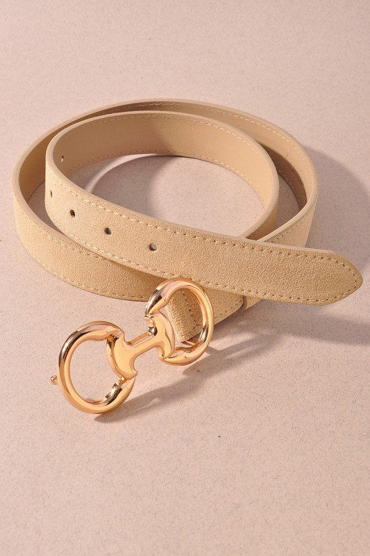 Gold Horse Bit Buckle Belt - High Call Outfitters