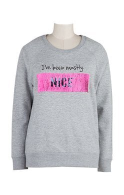 I've Been Mostly Naughty/Nice Sweatshirt from KUT - High Call Outfitters