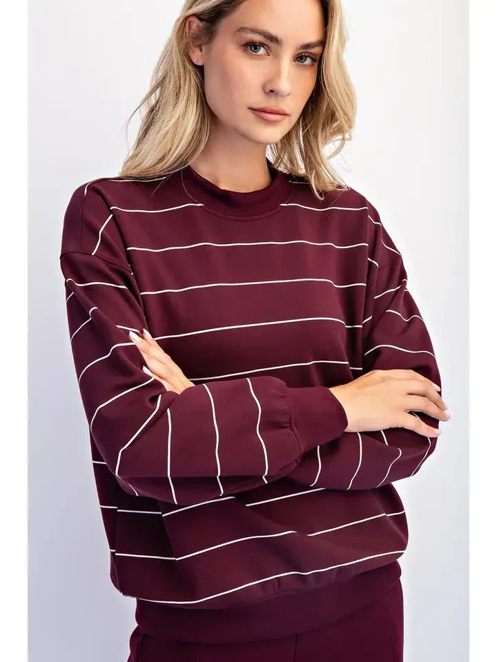 Stripe Pullover Top