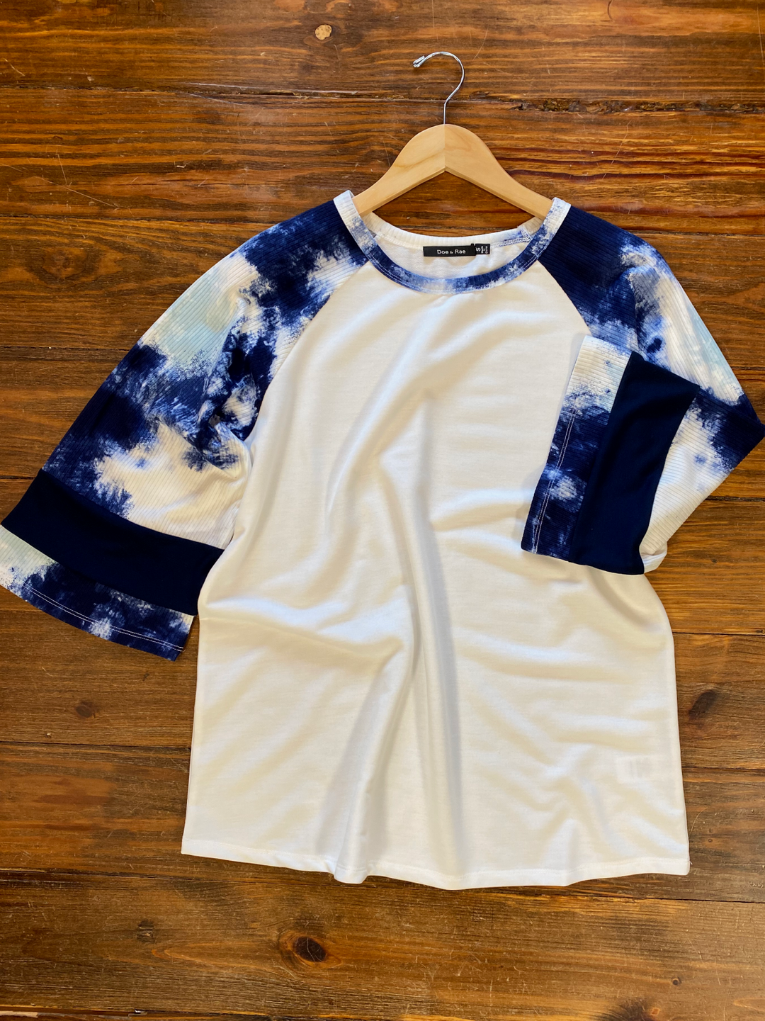 Tie Dye Sleeve Top from Doe &amp; Rae