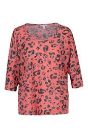 Oversized Cheetah Print Knit Top from Tribal - High Call Outfitters