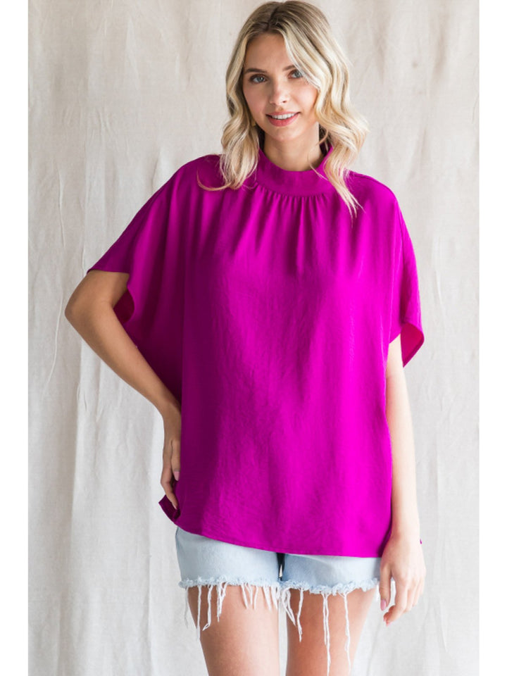 Mock Neck Top - High Call Outfitters