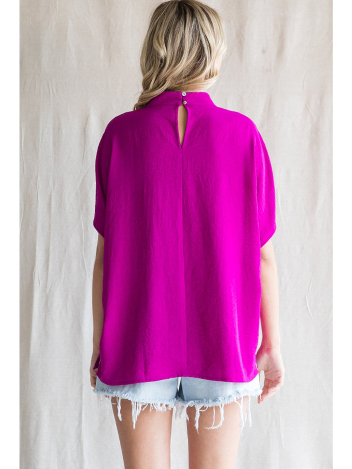 Mock Neck Top - High Call Outfitters