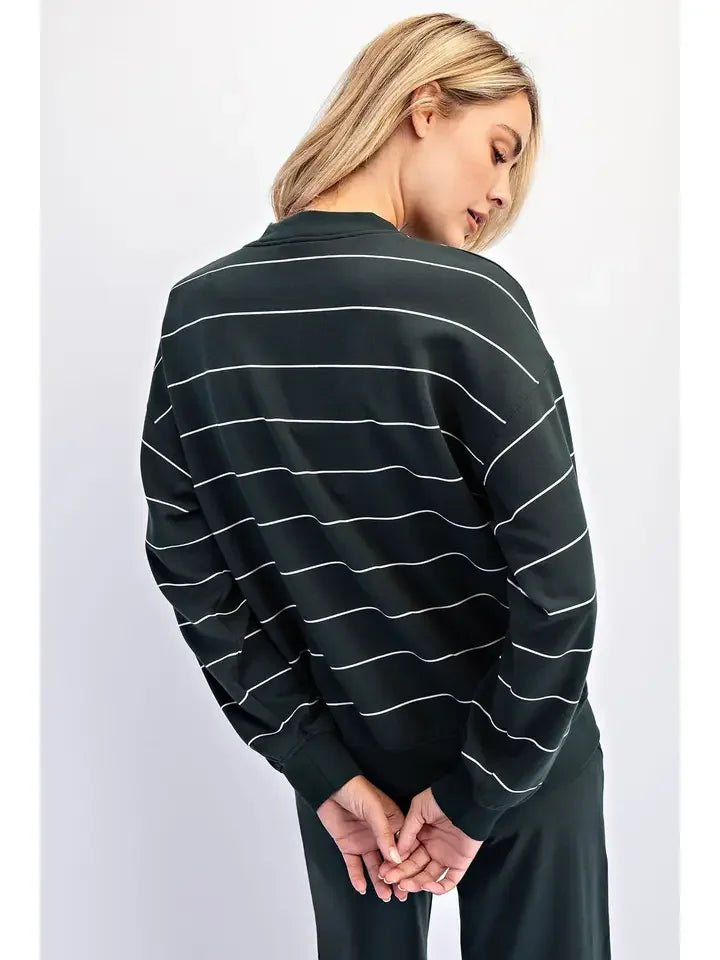 Stripe Pullover Top - High Call Outfitters