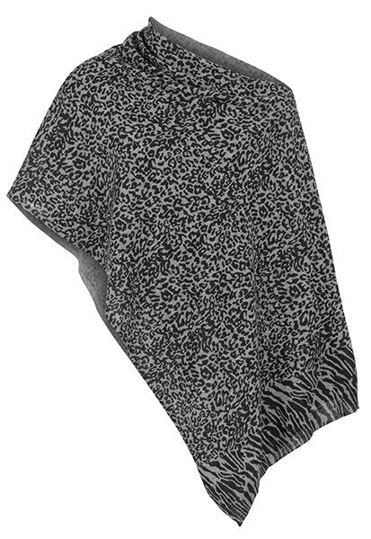 Leopard Print Shawl/Poncho from Tribal - High Call Outfitters