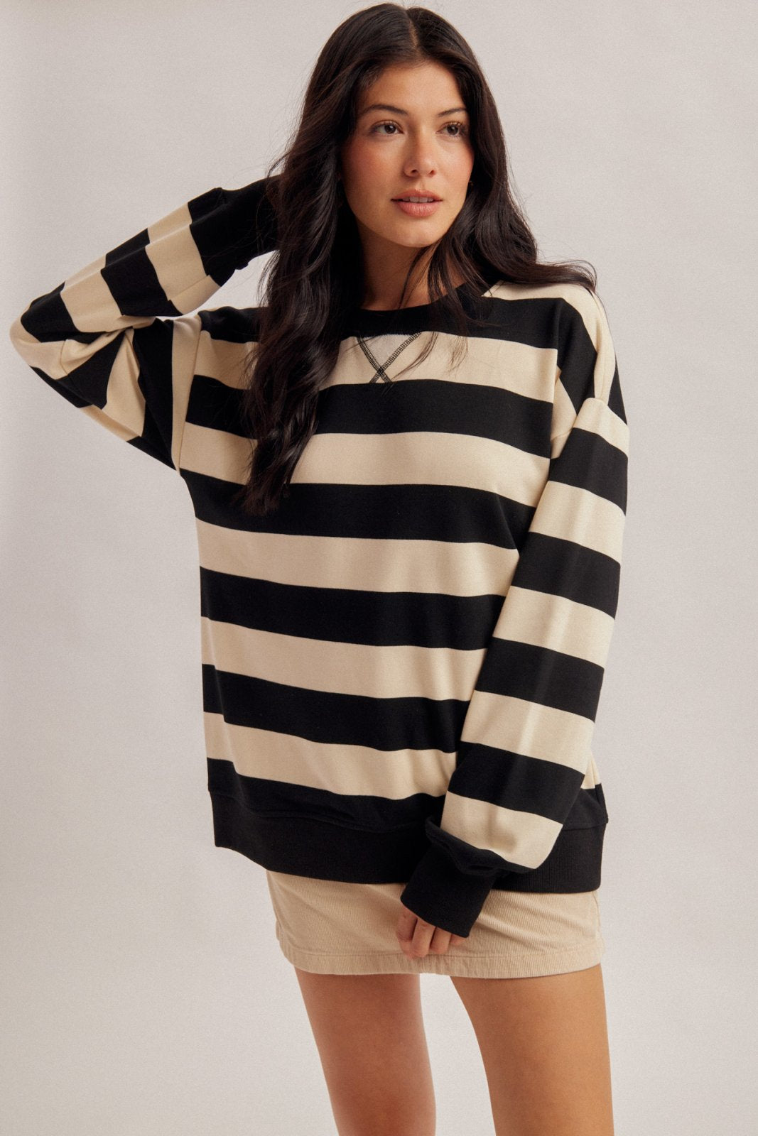 Rugby Stripe Pullover Top