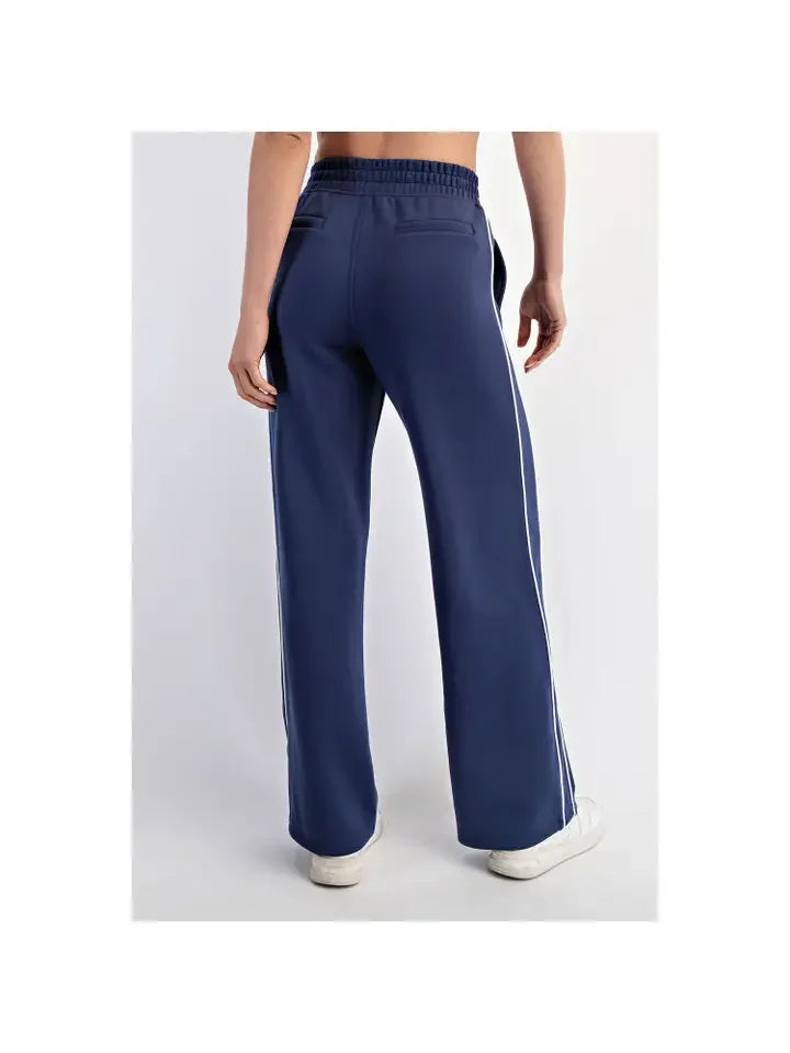 Two Stripe Piping Straight Pant