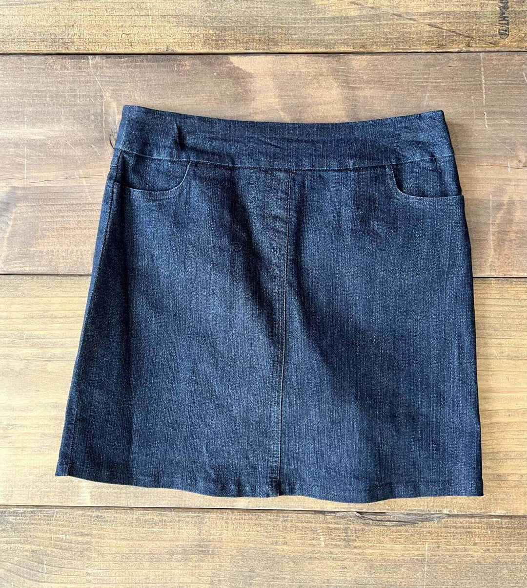 Denim Pull On Skort from Multiples - High Call Outfitters