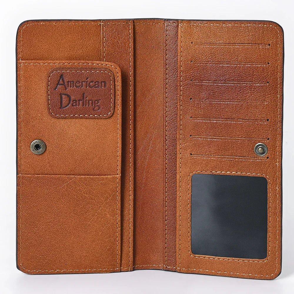 Boot Stitch Suede Wallet from American Darling - High Call Outfitters