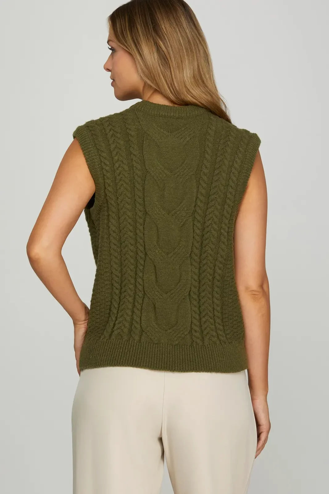 Cable Sweater Vest